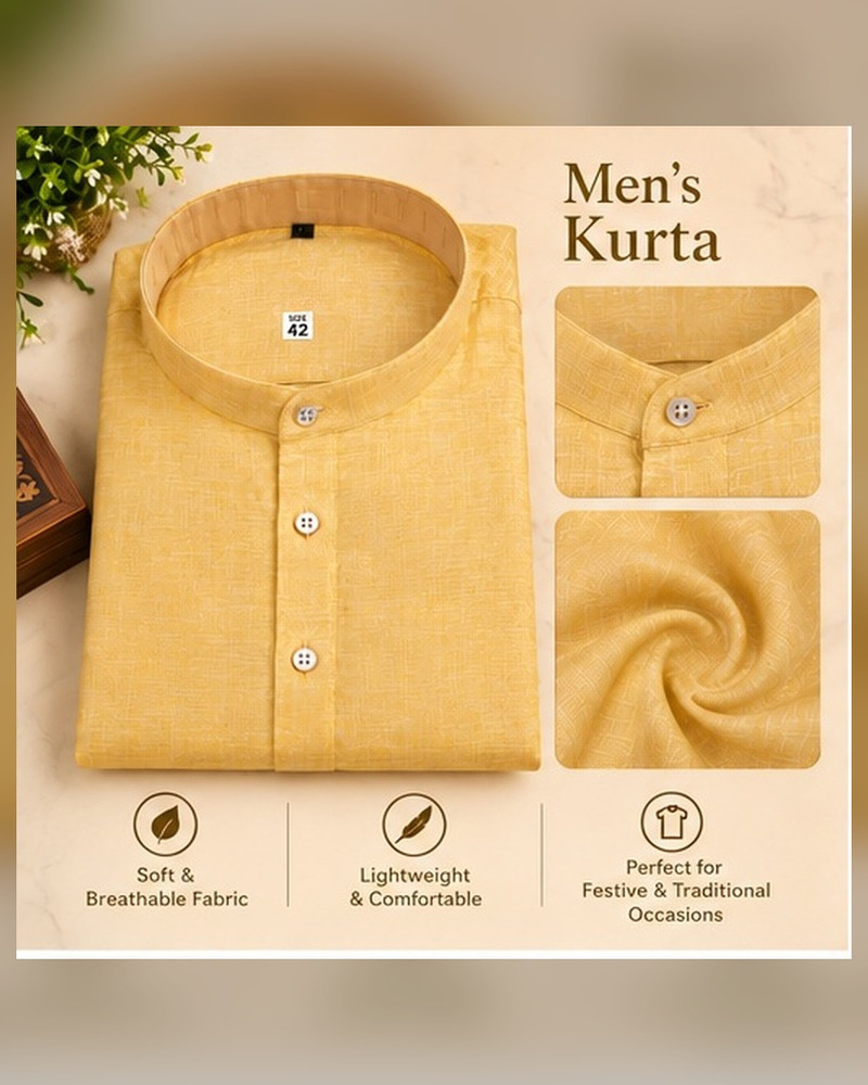 Mustard Yellow Kurta